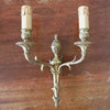 Paire d'appliques double ou à deux branches en bronze doré par Hello Broc brocante en ligne