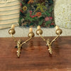 Paire d'appliques double ou à deux branches en bronze doré par Hello Broc brocante en ligne