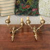 Paire d'appliques double ou à deux branches en bronze doré par Hello Broc brocante en ligne