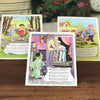 Lot de 3 planches illustrées recto verso avec paroles de chansons enfantines Hemma 1967 par Hello Broc brocante en ligne