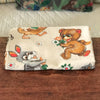 Coupon de tissu vintage pour enfant impression animaux 160 x 120 cm autour de 1980 par Hello Broc brocante en ligne