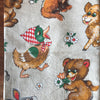 Coupon de tissu vintage pour enfant impression animaux 160 x 120 cm autour de 1980 par Hello Broc brocante en ligne
