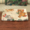 Coupon de tissu vintage pour enfant impression animaux 160 x 120 cm autour de 1980 par Hello Broc brocante en ligne