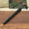 Grand parapluie vintage uni noir diamètre 85 cm par Hello Broc brocante en ligne