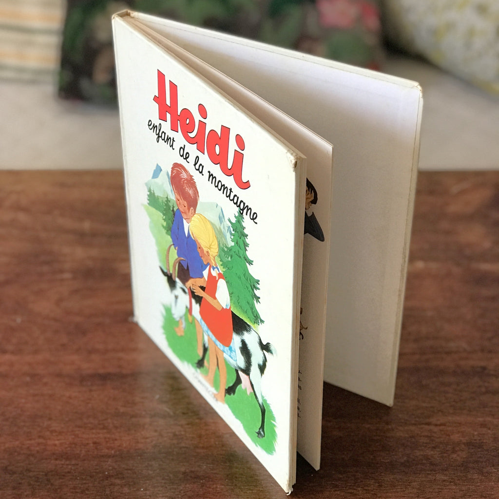 Livre illustré vintage pour enfant Heidi enfant de la montagne par Johanna Spyri 1972 par Hello Broc brocante en ligne