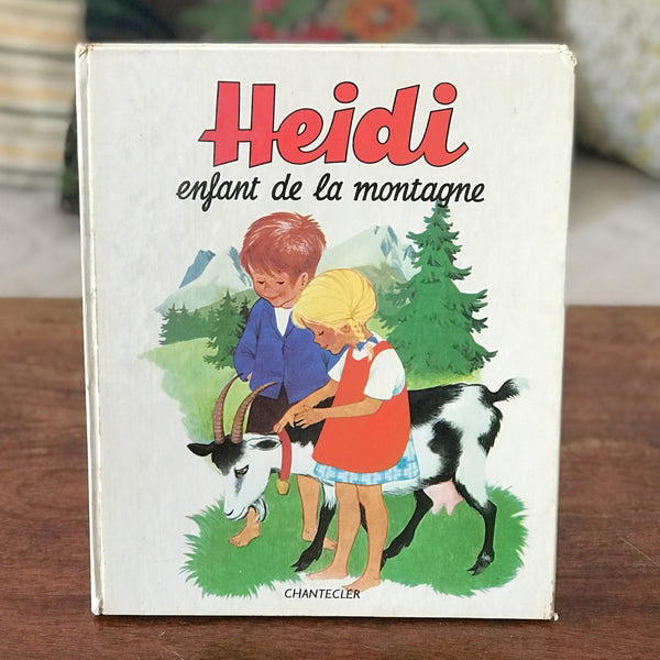 Livre illustré vintage pour enfant Heidi enfant de la montagne par Johanna Spyri 1972 par Hello Broc brocante en ligne