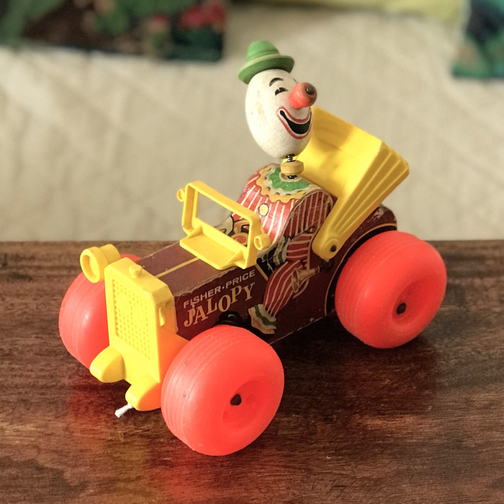 Jouet à tirer Jalopy de Fisher Price années 60 par Hello Broc brocante en ligne