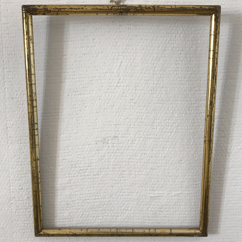 Cadre en bois doré sans vitre ni fond 33 x 42 cm - Hello Broc