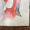 Lithographie de mode années 70 rehaussée pastel, aquarelle et stylo - Hello Broc