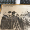 Lithographie d'Honoré Daumier Les Gens de Justice - Une péroraison à la Démosthène - Hello Broc