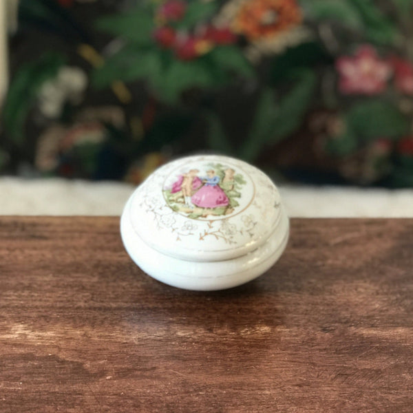 Petite boîte à bijoux ronde en porcelaine - Hello Broc