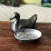 Boîte décorative en forme de canard en étain détails en laiton - Hello Broc