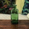 Bouteille carrée en verre moulé vert - Hello Broc