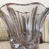 Grand vase évasé années 50 en verre moulé - Hello Broc