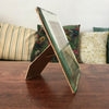 Cadre photo miroir à poser biseauté motifs décoratifs 24 x 18 cm par Hello Broc brocante en ligne