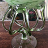 Coupe sur pied vert pastel en verre soufflé de Murano - Hello Broc
