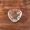 Cendrier en verre moulé triangulaire Reims France petit 9,5 cm par Hello Broc brocante en ligne