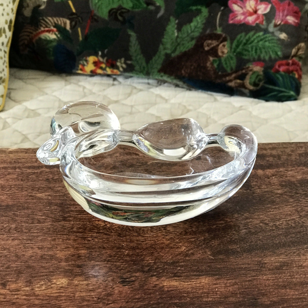 Cendrier zoomorphe canard en verre transparent - Hello Broc