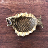 Cendrier zoomorphe poisson en bronze doré par Hello Broc brocante en ligne
