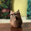Poterie artisanale chouette ou hibou en terre cuite faite main - Hello Broc