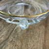 Coupelle en verre moulé anses décorées liseré doré - Hello Broc
