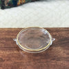 Coupelle en verre moulé anses décorées liseré doré - Hello Broc