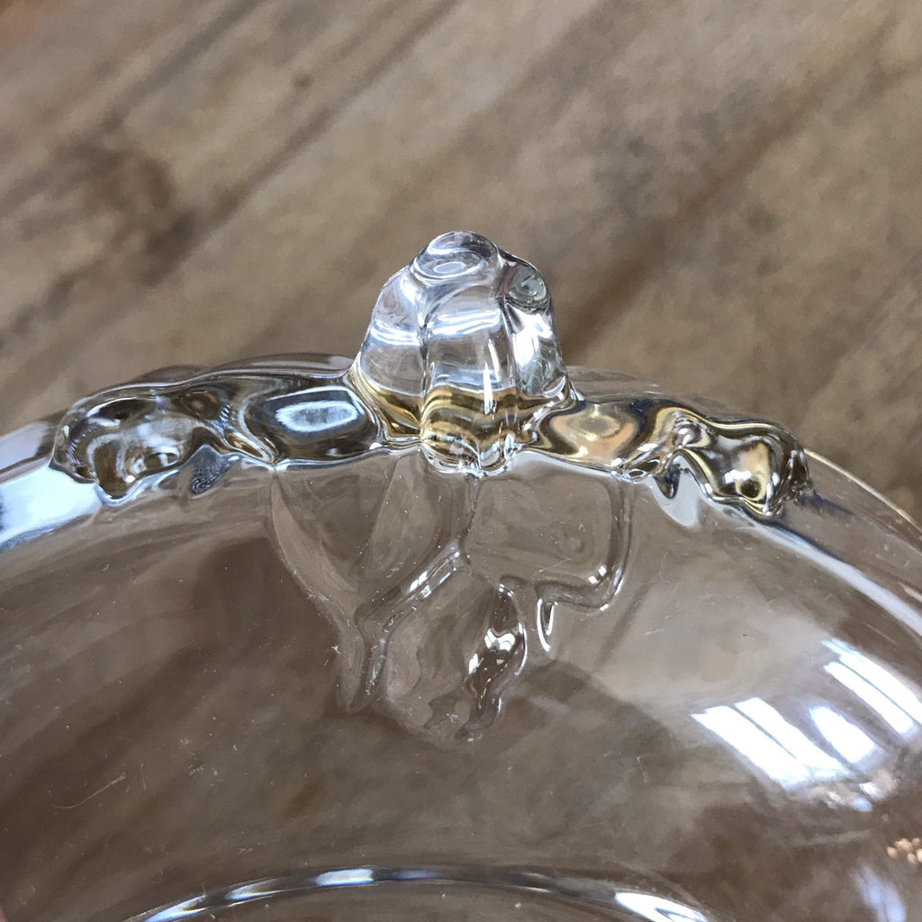 Coupelle en verre moulé anses décorées liseré doré - Hello Broc
