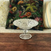 Coupelle à motifs fleuris sur pied en verre moulé - Hello Broc