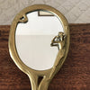 Miroir à main ovale Art Nouveau en bronze doré par Hello Broc brocante en ligne