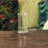 Petit vase rouleau en verre moulé transparent - Hello Broc