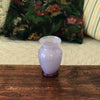 Petit vase en verre opalin mauve hauteur 13,5 cm par Hello Broc brocante en ligne