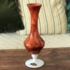 Soliflore orange en verre opalin italien - Hello Broc