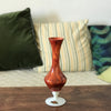 Soliflore orange en verre opalin italien - Hello Broc