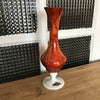 Soliflore orange en verre opalin italien - Hello Broc