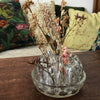 Pique-fleur rond en verre moulé transparent 19 trous et 12 mini - Hello Broc
