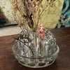 Pique-fleur rond en verre moulé transparent 19 trous et 12 mini - Hello Broc