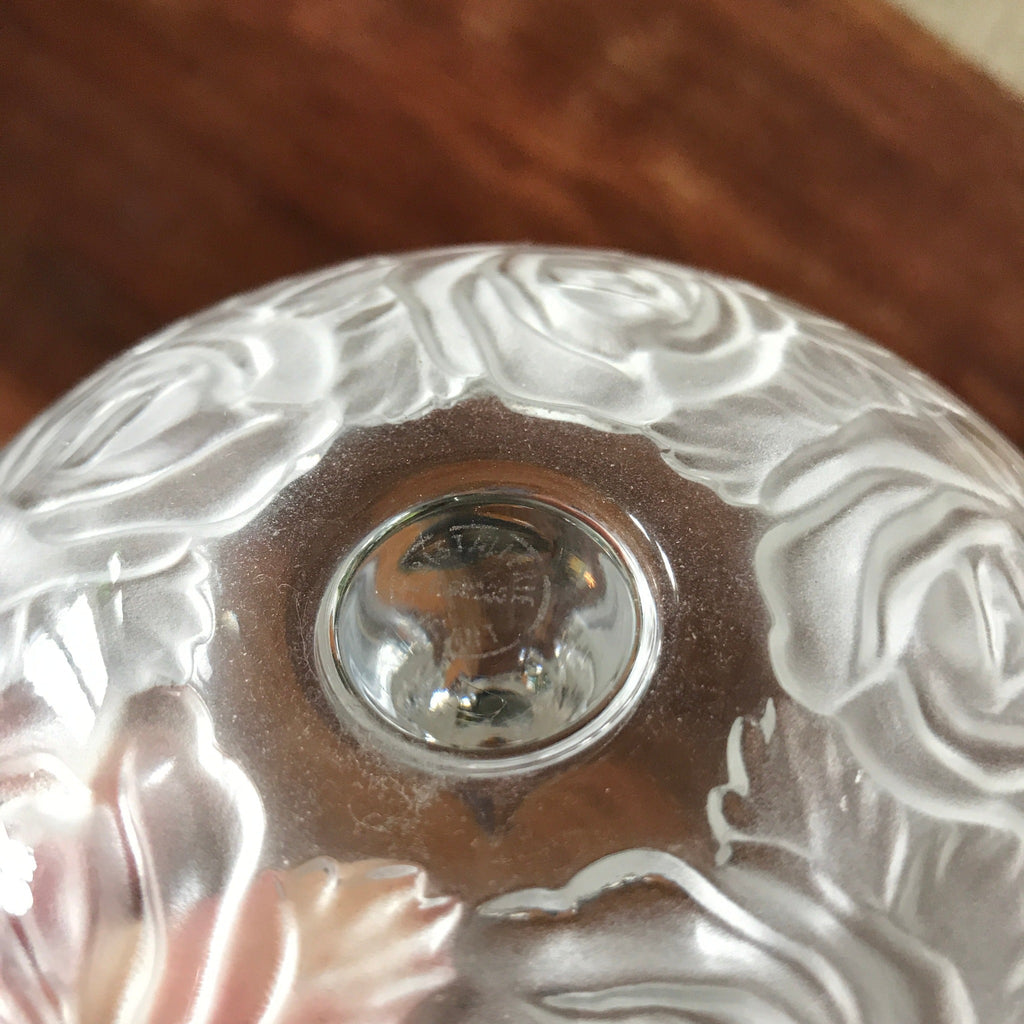 Baguier coupelle Art Déco en cristal par la cristallerie Roger Gross par Hello Broc brocante en ligne