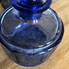 Ensemble garniture de toilette en verre moulé bleu - Hello Broc