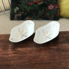 Lot de 2 raviers en porcelaine de Limoges Guérin & Co décor fleurs - Hello Broc