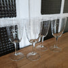Lot de 3 ou 4 verres à vin sur pied en cristal gravé - Hello Broc