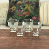 Lot de 4 ou 6 verres gobelets à eau évasés base carrée - Hello Broc