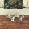 Lot de 4 ou 6 verres gobelets à eau évasés base carrée - Hello Broc