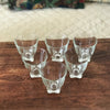 Lot de 4 ou 6 verres gobelets à eau évasés base carrée - Hello Broc