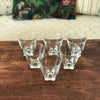 Lot de 4 ou 6 verres gobelets à eau évasés base carrée - Hello Broc