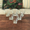 Lot de 4 ou 6 verres gobelets à eau évasés base carrée - Hello Broc