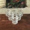 Lot de 6 verres à whisky en verre moulé motifs carrés et croix - Hello Broc