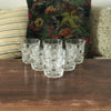 Lot de 6 verres à whisky en verre moulé motifs carrés et croix - Hello Broc