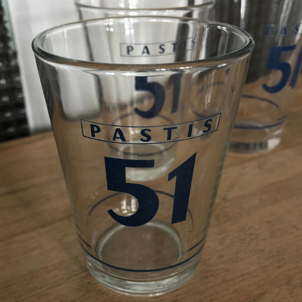 Lot de 4 verres à Pastis 51 vintage - Hello Broc