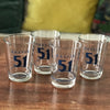 Lot de 4 verres à Pastis 51 vintage - Hello Broc