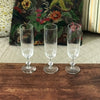 Lot de 3 flûtes à champagne en cristal décor bas corps ovales en verre brouillé par Hello Broc brocante en ligne